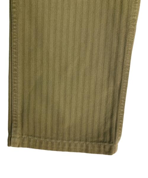 VISVIM（ビズビム）VISVIM (ビズビム) DRILL MIL PANTS HERRING BONE カーキ サイズ:4の古着・服飾アイテム
