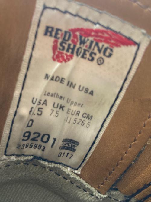 RED WING（レッドウィング）RED WING (レッドウィング) ガレージマン ブラック サイズ:US8.5Dの古着・服飾アイテム