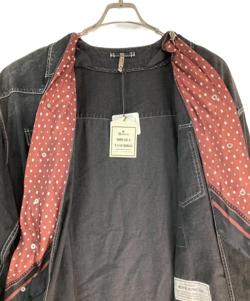 Maison MIHARA YASUHIRO（メゾン ミハラ ヤスヒロ）Maison MIHARA YASUHIRO (メゾン ミハラ ヤスヒロ) SCURF DENIM SHIRTS ブラック サイズ:46の古着・服飾アイテム