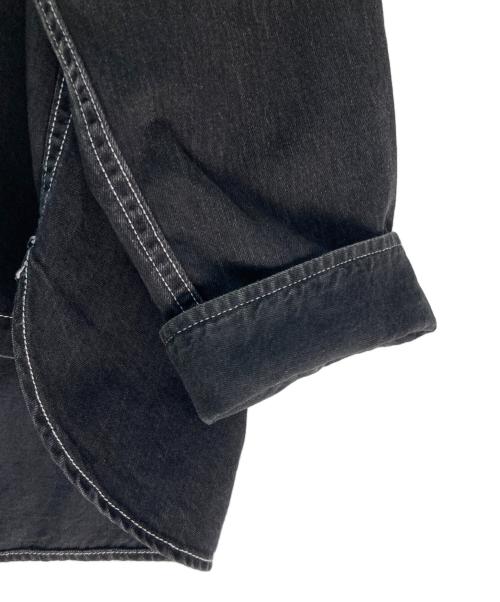 Maison MIHARA YASUHIRO（メゾン ミハラ ヤスヒロ）Maison MIHARA YASUHIRO (メゾン ミハラ ヤスヒロ) SCURF DENIM SHIRTS ブラック サイズ:46の古着・服飾アイテム