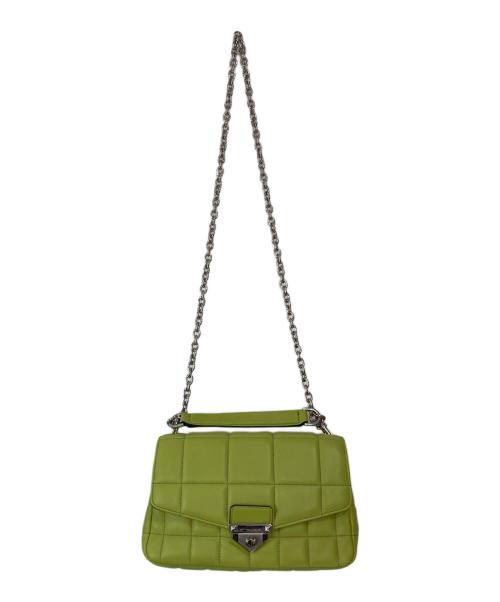 MICHAEL KORS（マイケル・コース）MICHAEL KORS (マイケル・コース) チェーンショルダーバッグ グリーンの古着・服飾アイテム