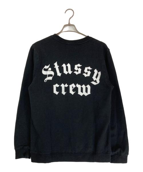stussy（ステューシー）stussy (ステューシー) オールドイングリッシュロゴスウェット ブラック サイズ:Ⅿの古着・服飾アイテム