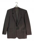 COMME des GARCONS HOMMEコムデギャルソン オム）の古着「ストライプセットアップスーツ」｜ブラウン