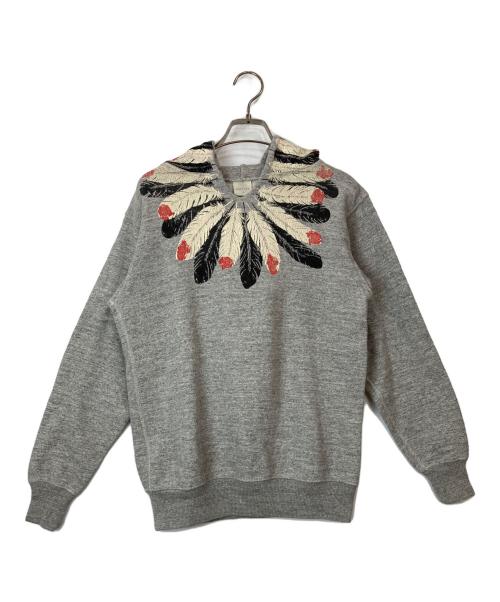 KAPITAL（キャピタル）KAPITAL (キャピタル) フェザープリントパーカー グレー サイズ:1の古着・服飾アイテム