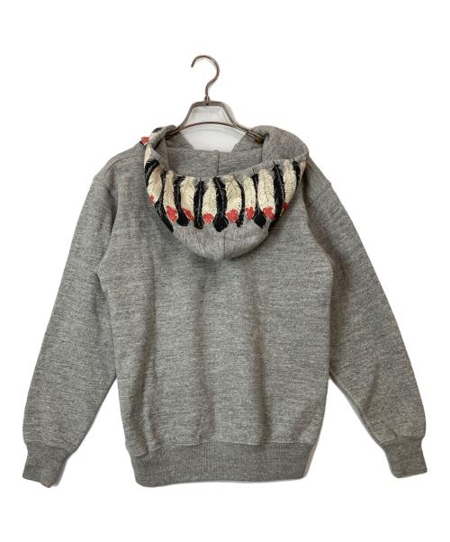 KAPITAL（キャピタル）KAPITAL (キャピタル) フェザープリントパーカー グレー サイズ:1の古着・服飾アイテム