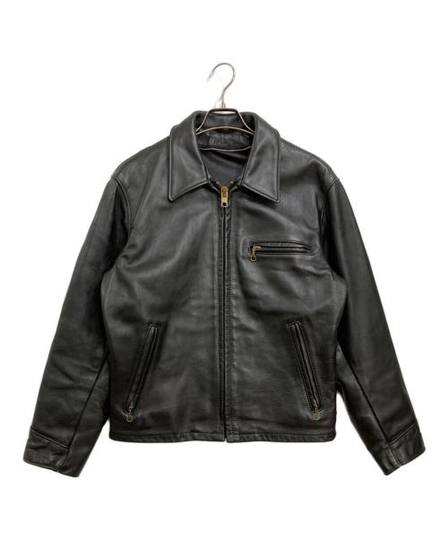 Schott（ショット）Schott (ショット) レザートラッカージャケット ブラック サイズ:40の古着・服飾アイテム
