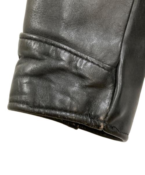 Schott（ショット）Schott (ショット) レザートラッカージャケット ブラック サイズ:40の古着・服飾アイテム