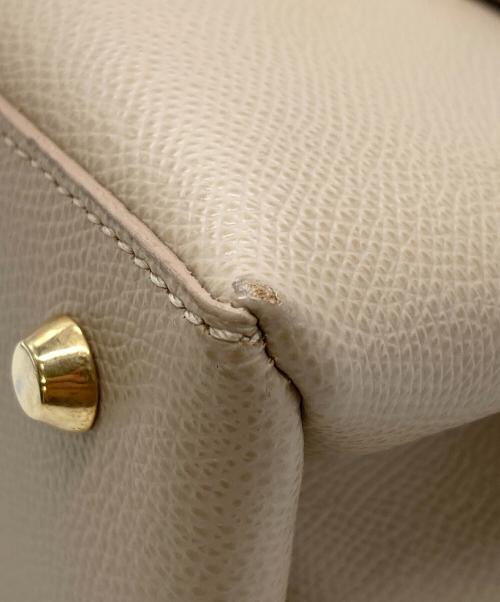 CARBOTTI（カルボッティ）CARBOTTI (カルボッティ) diana 321 ハンドバッグ ベージュの古着・服飾アイテム