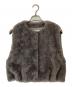 BALLSEY（ボールジィ）の古着「ランダムファー ショートベスト」｜グレー