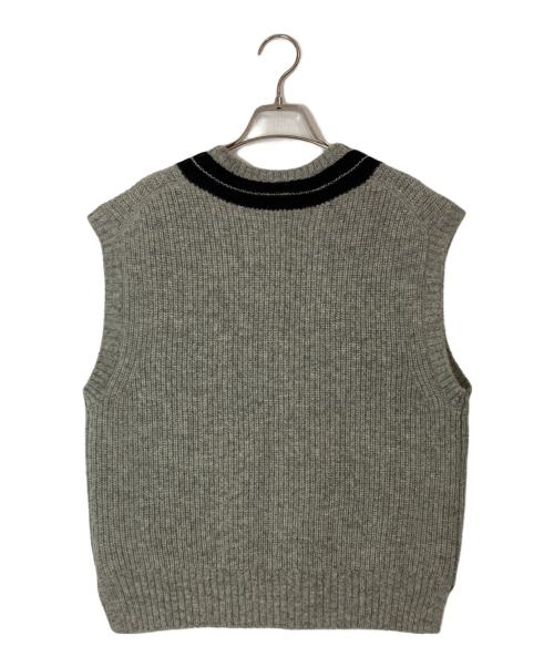 MHL（エムエイチエル）MHL (エムエイチエル) TOUGH WOOL RIB VEST WOMENS グレー サイズ:2の古着・服飾アイテム