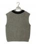 MHL (エムエイチエル) TOUGH WOOL RIB VEST WOMENS グレー サイズ:2：10000円