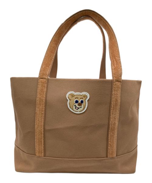 FEILER（フェイラー）FEILER (フェイラー) オールドテディ ワッペントートバッグL ブラウンの古着・服飾アイテム