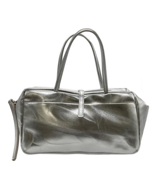 les basiques（レバシック）les basiques (レバシック) 2WAY メタリックショルダーバッグ シルバーの古着・服飾アイテム