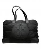 TORY BURCHトリーバーチ）の古着「キルティングトートバッグ」｜ブラック