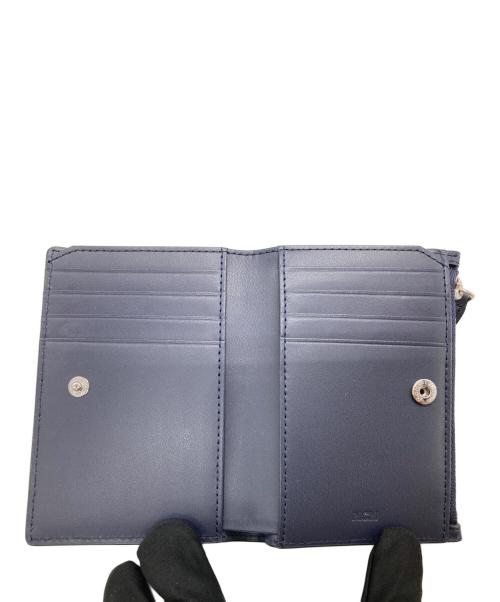 MCM（エムシーエム）MCM (エムシーエム) Aren スナップウォレット ネイビーの古着・服飾アイテム