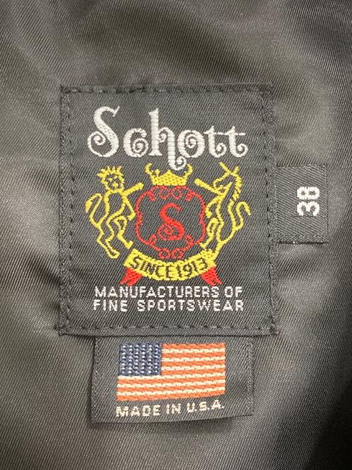 Schott（ショット）Schott (ショット) 103US TRUCKER JACKET ブラック サイズ:38の古着・服飾アイテム