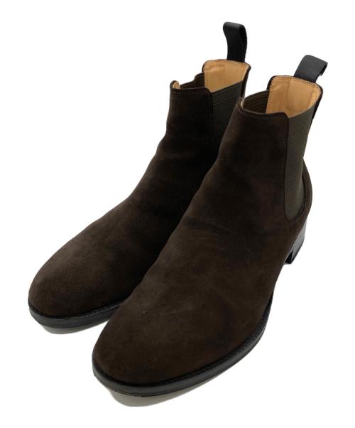 UNITED ARROWS（ユナイテッドアローズ）UNITED ARROWS (ユナイテッドアローズ) スエード サイドゴアブーツ ブラウン サイズ:25cmの古着・服飾アイテム