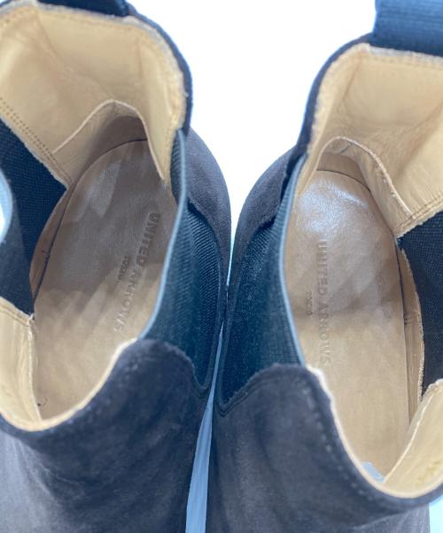 UNITED ARROWS（ユナイテッドアローズ）UNITED ARROWS (ユナイテッドアローズ) スエード サイドゴアブーツ ブラウン サイズ:25cmの古着・服飾アイテム