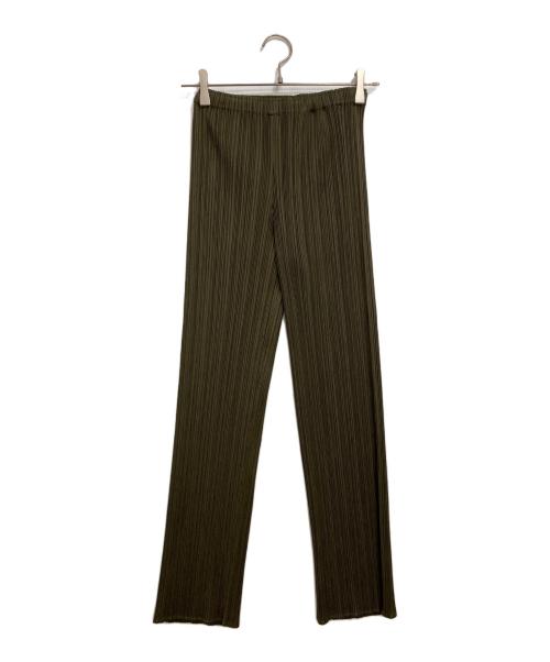 PLEATS PLEASE（プリーツプリーズ）PLEATS PLEASE (プリーツプリーズ) プリーツパンツ グリーン サイズ:1の古着・服飾アイテム