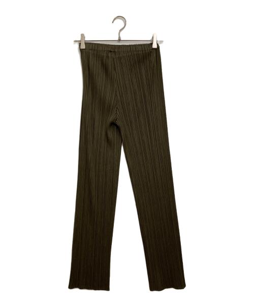 PLEATS PLEASE（プリーツプリーズ）PLEATS PLEASE (プリーツプリーズ) プリーツパンツ グリーン サイズ:1の古着・服飾アイテム