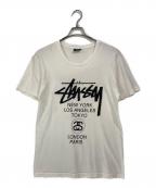 stussyステューシー）の古着「ワールドツアーTシャツ」｜ホワイト