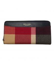 BLUE LABEL CRESTBRIDGE（ブルーレーベルクレストブリッジ）の古着「長財布」｜ブラック×レッド