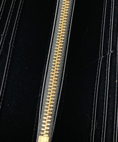 BLUE LABEL CRESTBRIDGE（ブルーレーベルクレストブリッジ）BLUE LABEL CRESTBRIDGE (ブルーレーベルクレストブリッジ) 長財布 ブラック×レッドの古着・服飾アイテム