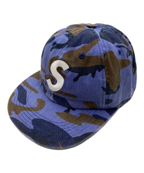 SUPREME（シュプリーム）Supreme (シュプリーム) S logo camo cap ブルーの古着・服飾アイテム