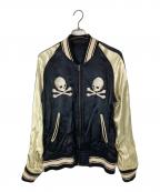 JUNK STARジャンクスター）の古着「マリア&スカル刺繍リバーシブルスカジャン」｜ブラック