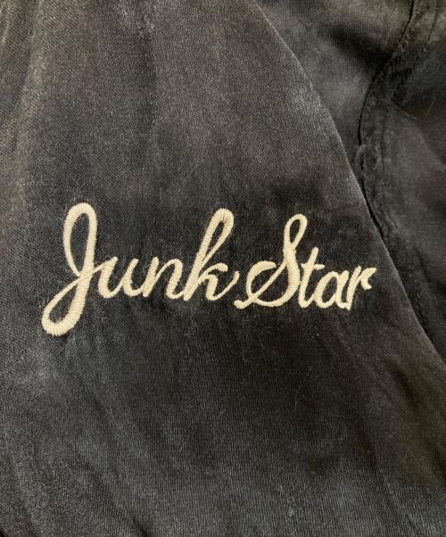 JUNK STAR（ジャンクスター）JUNK STAR (ジャンクスター) マリア&スカル刺繍リバーシブルスカジャン ブラック サイズ:Lの古着・服飾アイテム