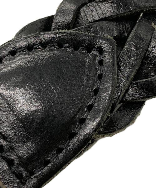 Whitehouse Cox（ホワイトハウスコックス）Whitehouse Cox (ホワイトハウスコックス) メッシュレザーベルト ブラック サイズ:34/85の古着・服飾アイテム