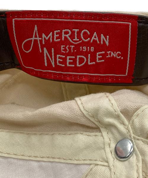 American Needle（アメリカンニードル）AMERICAN NEEDLE (アメリカンニードル) リネンベースボールキャップ ベージュの古着・服飾アイテム