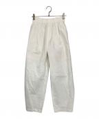 green label relaxingグリーンレーベルリラクシング）の古着「EASYカーブパンツ」｜ホワイト