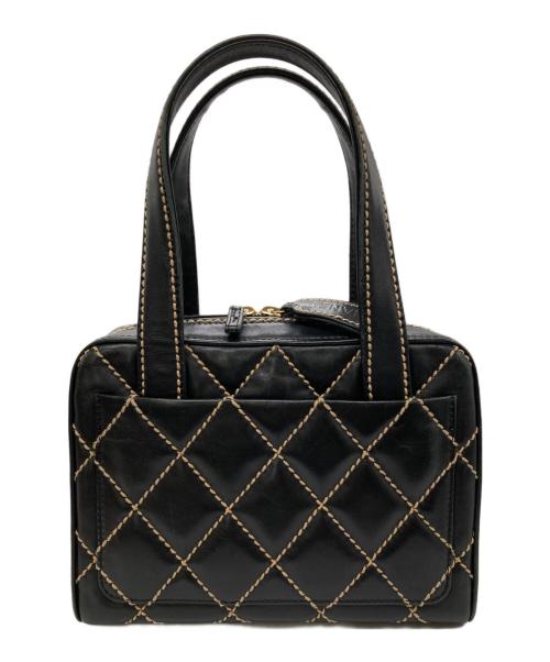 CHANEL（シャネル）CHANEL (シャネル) ワイルドステッチハンドバッグ ブラックの古着・服飾アイテム
