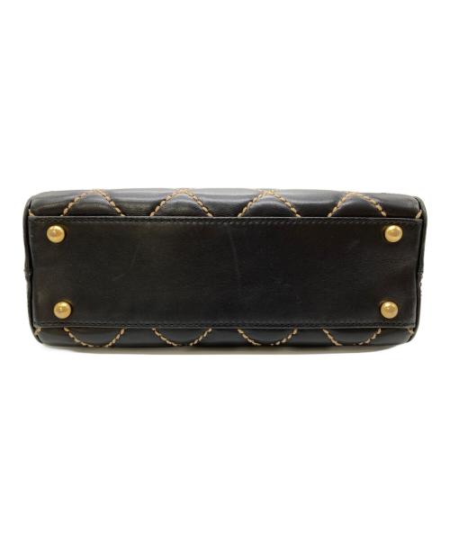 CHANEL（シャネル）CHANEL (シャネル) ワイルドステッチハンドバッグ ブラックの古着・服飾アイテム