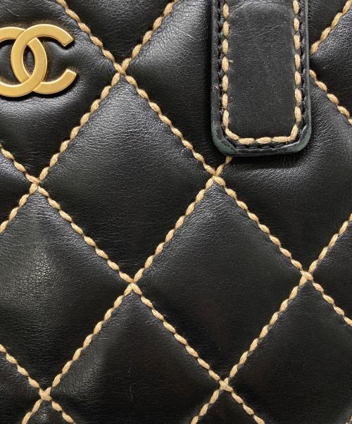 CHANEL（シャネル）CHANEL (シャネル) ワイルドステッチハンドバッグ ブラックの古着・服飾アイテム