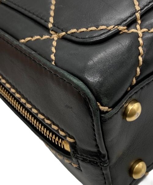 CHANEL（シャネル）CHANEL (シャネル) ワイルドステッチハンドバッグ ブラックの古着・服飾アイテム