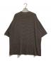COMOLI (コモリ) サマーウールボーダーTシャツボーダーTシャツ ブラック×ベージュ サイズ:4：18000円