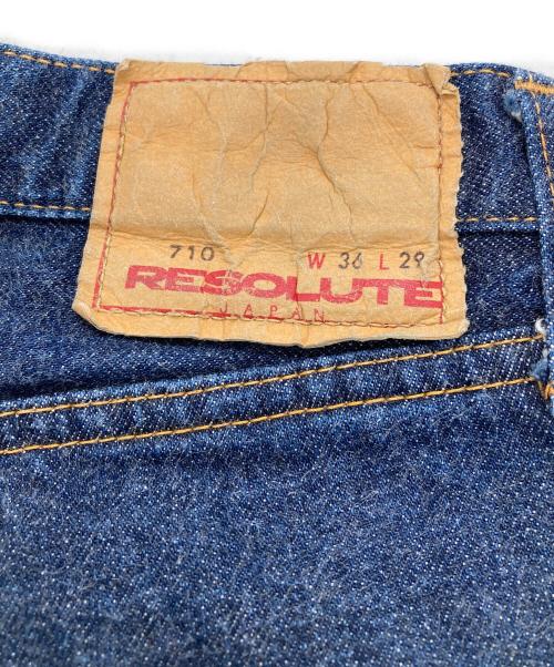 RESOLUTE（リゾルト）RESOLUTE (リゾルト) セルビッチデニムパンツ インディゴ サイズ:W36×L29の古着・服飾アイテム