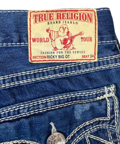 TRUE RELIGION（トゥルー レリジョン）TRUE RELIGION (トゥルー レリジョン) RICKY BIG QT デニムパンツ インディゴ サイズ:32の古着・服飾アイテム