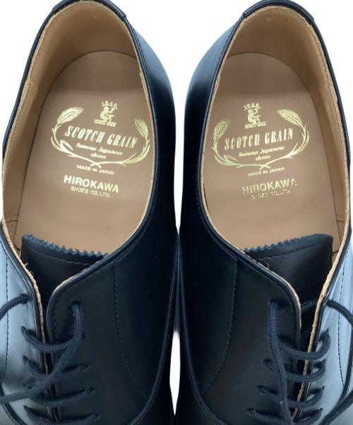 SCOTCH GRAIN（スコッチグレイン）SCOTCH GRAIN (スコッチグレイン) 内羽根ストレートチップシューズ ブラック サイズ:241/2の古着・服飾アイテム