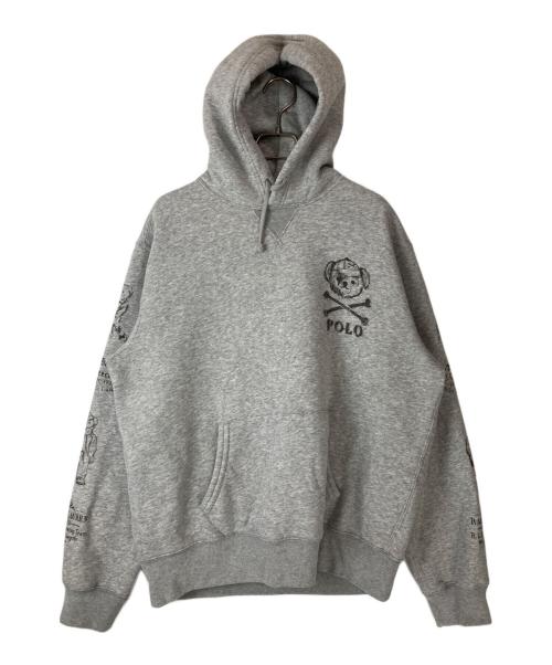 POLO RALPH LAUREN（ポロ・ラルフローレン）POLO RALPH LAUREN (ポロ・ラルフローレン) ポロベアプルオーバーパーカー グレー サイズ:Lの古着・服飾アイテム