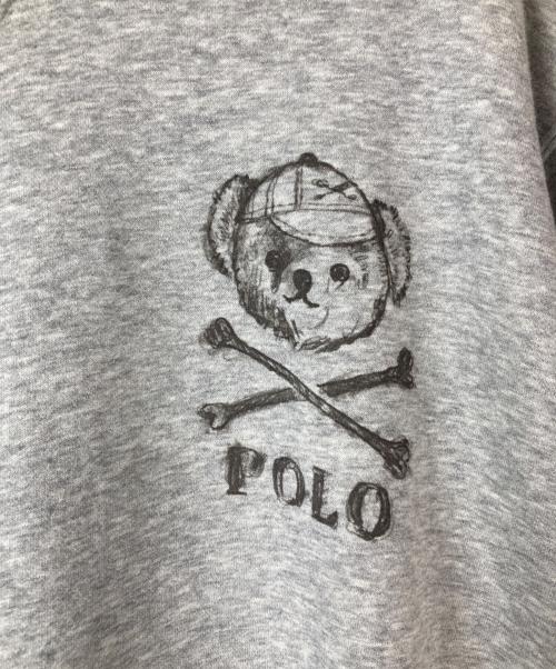 POLO RALPH LAUREN（ポロ・ラルフローレン）POLO RALPH LAUREN (ポロ・ラルフローレン) ポロベアプルオーバーパーカー グレー サイズ:Lの古着・服飾アイテム