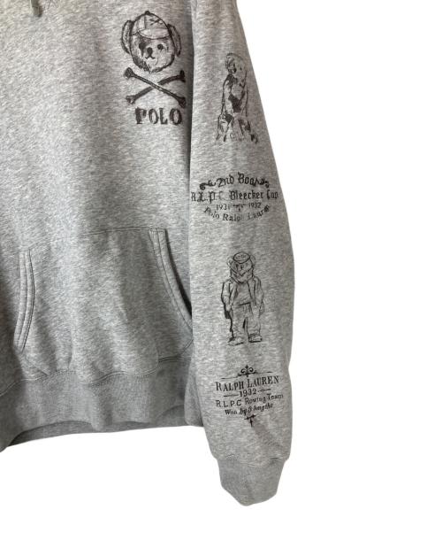 POLO RALPH LAUREN（ポロ・ラルフローレン）POLO RALPH LAUREN (ポロ・ラルフローレン) ポロベアプルオーバーパーカー グレー サイズ:Lの古着・服飾アイテム