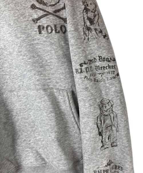 POLO RALPH LAUREN（ポロ・ラルフローレン）POLO RALPH LAUREN (ポロ・ラルフローレン) ポロベアプルオーバーパーカー グレー サイズ:Lの古着・服飾アイテム