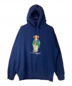 POLO RALPH LAURENポロ・ラルフローレン）の古着「ポロベアパーカー」｜ネイビー