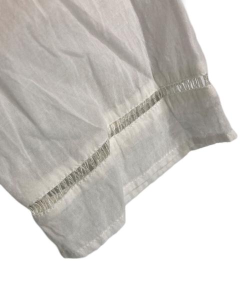 ne quittez pas（ヌキテパ）ne quittez pas (ヌキテパ) コットンボイル クロスオーバーフロントガウン ホワイト サイズ:FREEの古着・服飾アイテム