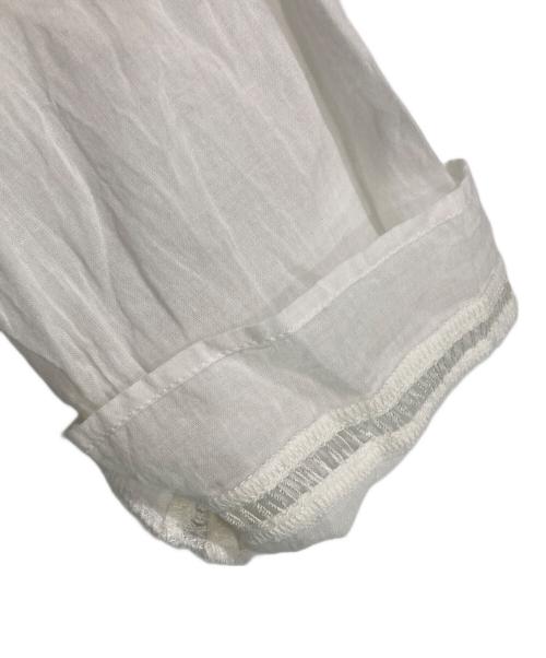 ne quittez pas（ヌキテパ）ne quittez pas (ヌキテパ) コットンボイル クロスオーバーフロントガウン ホワイト サイズ:FREEの古着・服飾アイテム