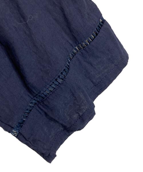 ne quittez pas（ヌキテパ）ne quittez pas (ヌキテパ) コットンボイル クロスオーバーフロントガウン ネイビー サイズ:FREEの古着・服飾アイテム