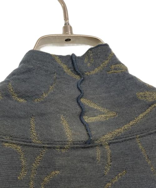 JURGEN LEHL（ヨーガンレール）JURGEN LEHL (ヨーガンレール) コットンジャガードカーディガン グレー サイズ:Ⅿの古着・服飾アイテム